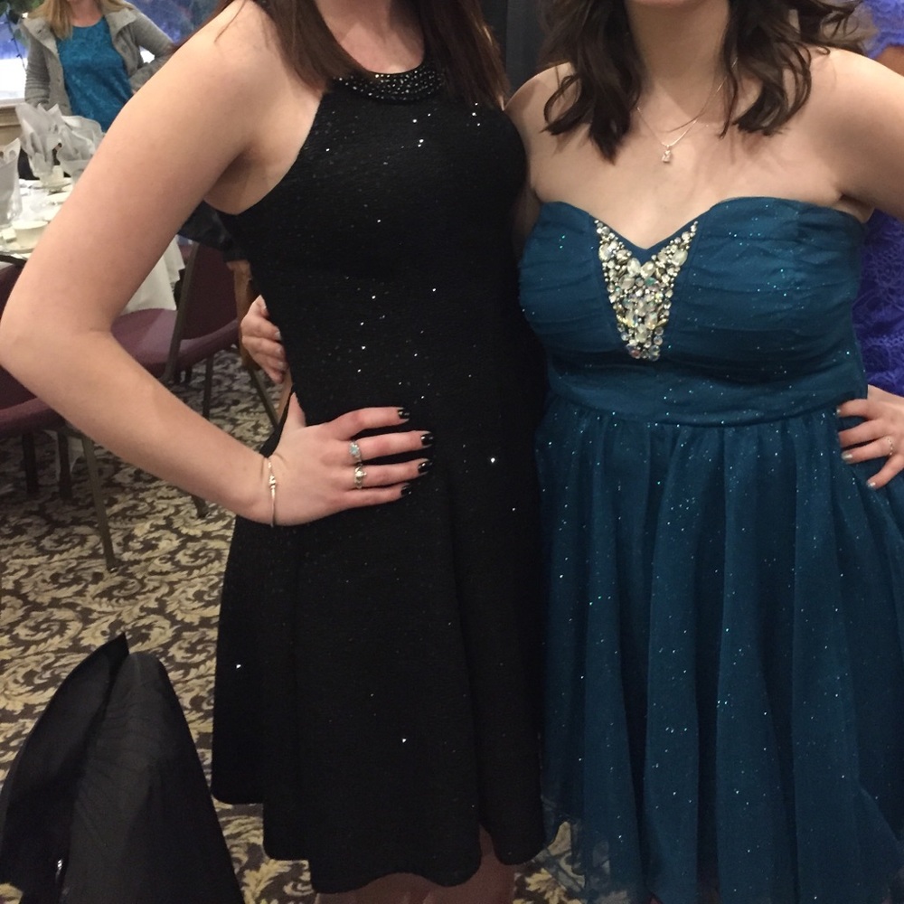 Black sparkly cocktail dress